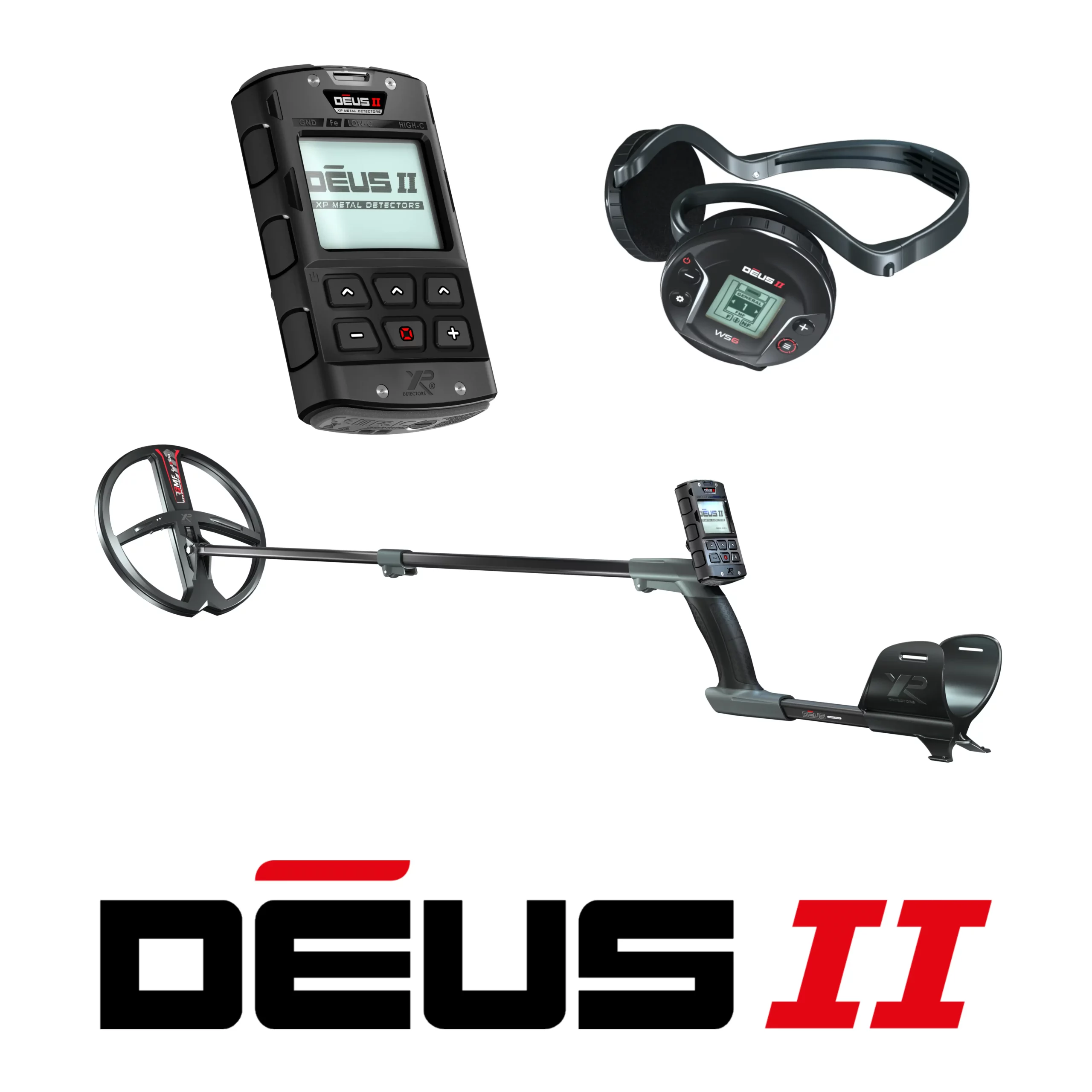 XP Deus II with 11″ Multi-Frequency Coil and Wireless Headphones